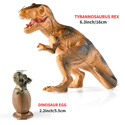 Dinosaur Toys for Toddlers and Kids 3-5 5-7 - Dinosaur Figures 20 Packs Playset with Educational Book, Toy for 3 4 5 6 7 8 Year Old Boys - Plastic Dinosaurs with Dino Eggs Birthday Party Gift