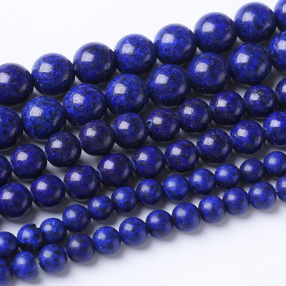 45PCS 8MM Lapis Lazuli Stone Beads Stone Beads Natural Gemstone Bead Crystal Healing Energy Jewelry Making DIY 15 inches