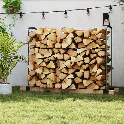 DOEWORKS Heavy Duty Firewood Racks Adjustable Length Log Bracket Rack Holder