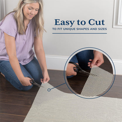 Veken Rug Gripper Pad for Hardwood Floors, Thick Non Slip Rug Pads for Area Rugs, Rug Grippers for Tile Floors, Under Carpet Anti Skid Mat, Keep Your Rugs Safe and in Place, 2x3 Ft