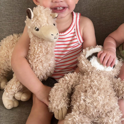 The Petting Zoo Alpaca Stuffed Animal Plushie, Gifts for Kids, Wild Onez Zoo Animals, Alpaca Plush Toy 14 inches