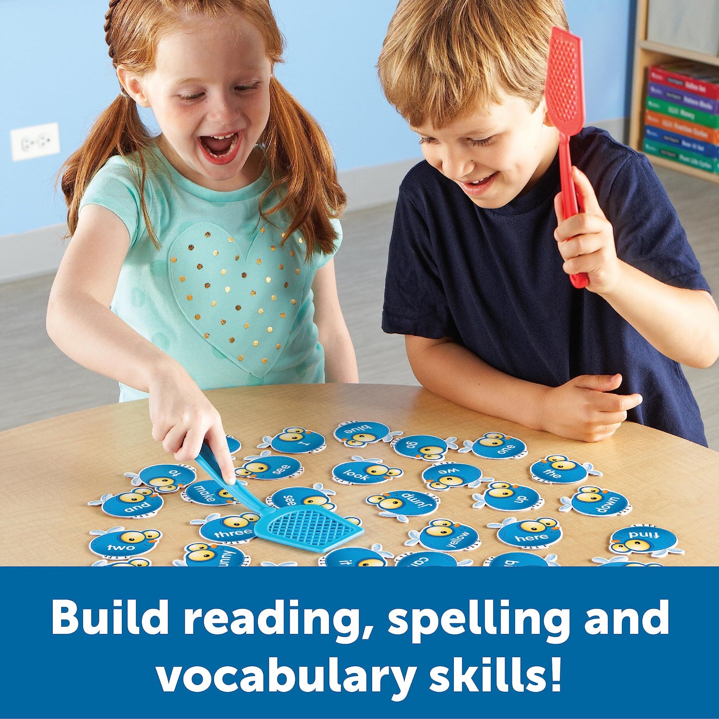 Learning Resources Sight Word Swat A Sight Words Game - Phonics Flash Cards, Board Games for Kids, Montessori Spelling , Homeschool, Classroom Must Haves, Teacher Supplies, Gifts for Boys and Girls