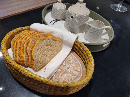 Bread Warmer Basket with Stone - Bread Baskets for Serving Rolls Warming Tortilla, Gift for Bakers Sourdough, Hostess Gifts New Home, Mom Dad Birthday