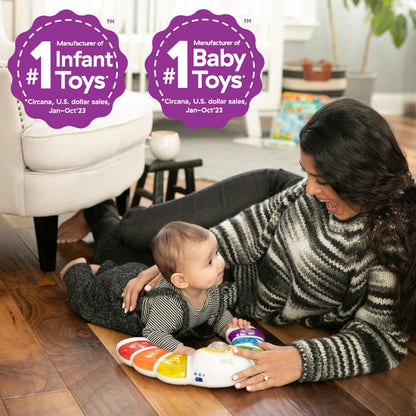 Baby Einstein Glow & Discover Light Bar Musical Toy, Activity Station, Sitting Up and Tummy Time Toy, Color and Animal Learning Toy, Infant Ages 3 Months+