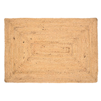 INDIAN ARTISTIC Jute Cotton Rag Rug 2X3 ft | Hand Woven & Reversible | Living Room | Kitchen | Jute Burlap Cotton 24x36 inch | Rustic Look | Natural Look | Runner 2 * 3 Feet
