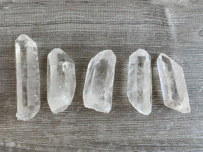 WHOLESALE Raw Clear Quartz Points, Natural Clear Quartz Points, Clear Quartz Points Healing Crystals (Clear Quartz Points, 1 Pound)