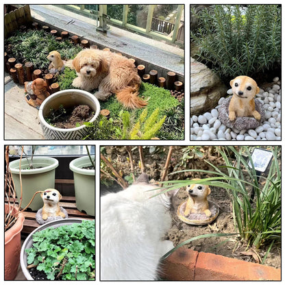 BLLTLLW Meerkat Statue Garden Decor Lawn Animal Sculpture Ourdoor Decoration Funny Yard Ornaments Resin Figurine for Garden or Home 5.3inch