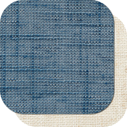 jinchan Linen Valance for Farmhouse Living Room Windows 16 Inch Slubbed Crossed Double Layer Window Valance Light Filtering Rustic Country Overlay Rod Pocket 1 Panel Navy Blue