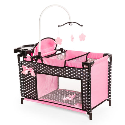 Bayer Baby Doll Furniture Set with Bed, Highchair & Storage for 18 in Dolls
