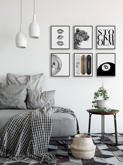 TwoDays Stockholm Style Room Decor for Women, Chic Trendy Wall Art for Living Room Aesthetic, Luxury Fashion Posters for Home Bedroom Apartment Dorm (8" X 10", Set of 6, UNFRAMED)