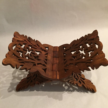 Prayer Book Holder Stand Unique Holidays Gift Rihal Rehal Rail Wooden Carved Gift 15.5"x7"