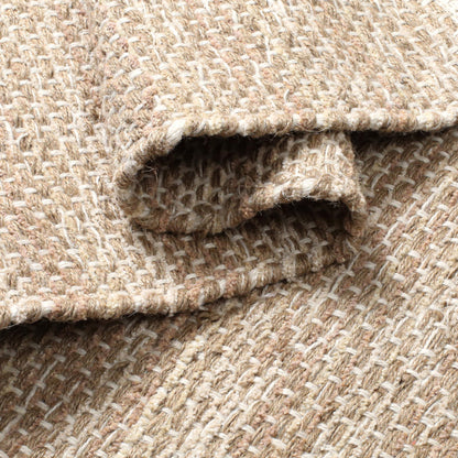 Hausattire Jute Woven Area Rug 2'x3' - Natural, Small Boho Farmhouse Rugs for Living Room, Bedroom, Kitchen, Entryway Front Door | Beige Outdoor Indoor Rustic Accent Bathroom Mat - 24x36 Inch