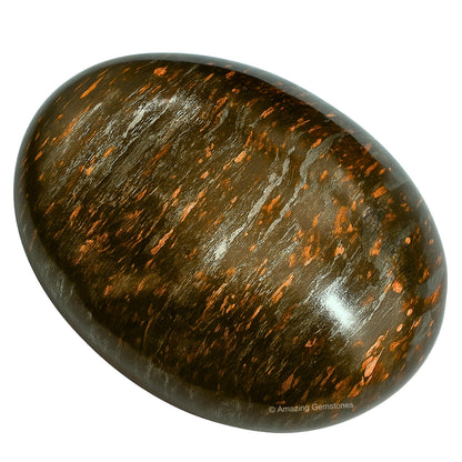 Amazing Gemstone Bronzite Crystals and Healing Stones - Large Palm Stone Crystals Piedra - Crystal for Good Luck, Balanced Positive Energy, Meditation - Unique Stocking Stuffers Gifts for Women, Men