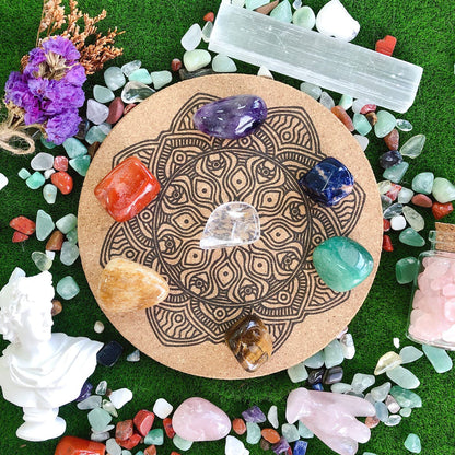 7 Chakra Tumbled Polished Natural Healing Crystals Stones Bulk Stones Crystal for Energy Reiki Tumbling Cabbing Balancing Decoration Gemstones Crystal Healing Meditation Therapy Gift 100g