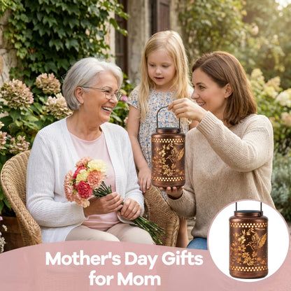 Hummingbird Solar Lanterns Outdoor Waterproof with Ground Stake - Unique Gifts for Women Mom, Mothers Day Gifts - Birthday for Women,House Warming Gift New Home - for Garden Patio Yard Porch Lawn