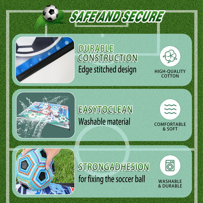 Soccer Ball Game Set for Kids: Indoor Outdoor Backyard Toss Soccer Goal Game with Balls - Sports Soccer Toys for Kids Boys for 3 4 5 6 7 8 Year Old - Birthday Gifts for Boys Girls Age 3-12