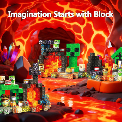 Laoren Magnetic Building Blocks 200PCS, STEM Toys Educational Magnet Cubes, Learning Sensory Toys for Kids Ages 4-12, Birthday Gifts for Boys & Girls