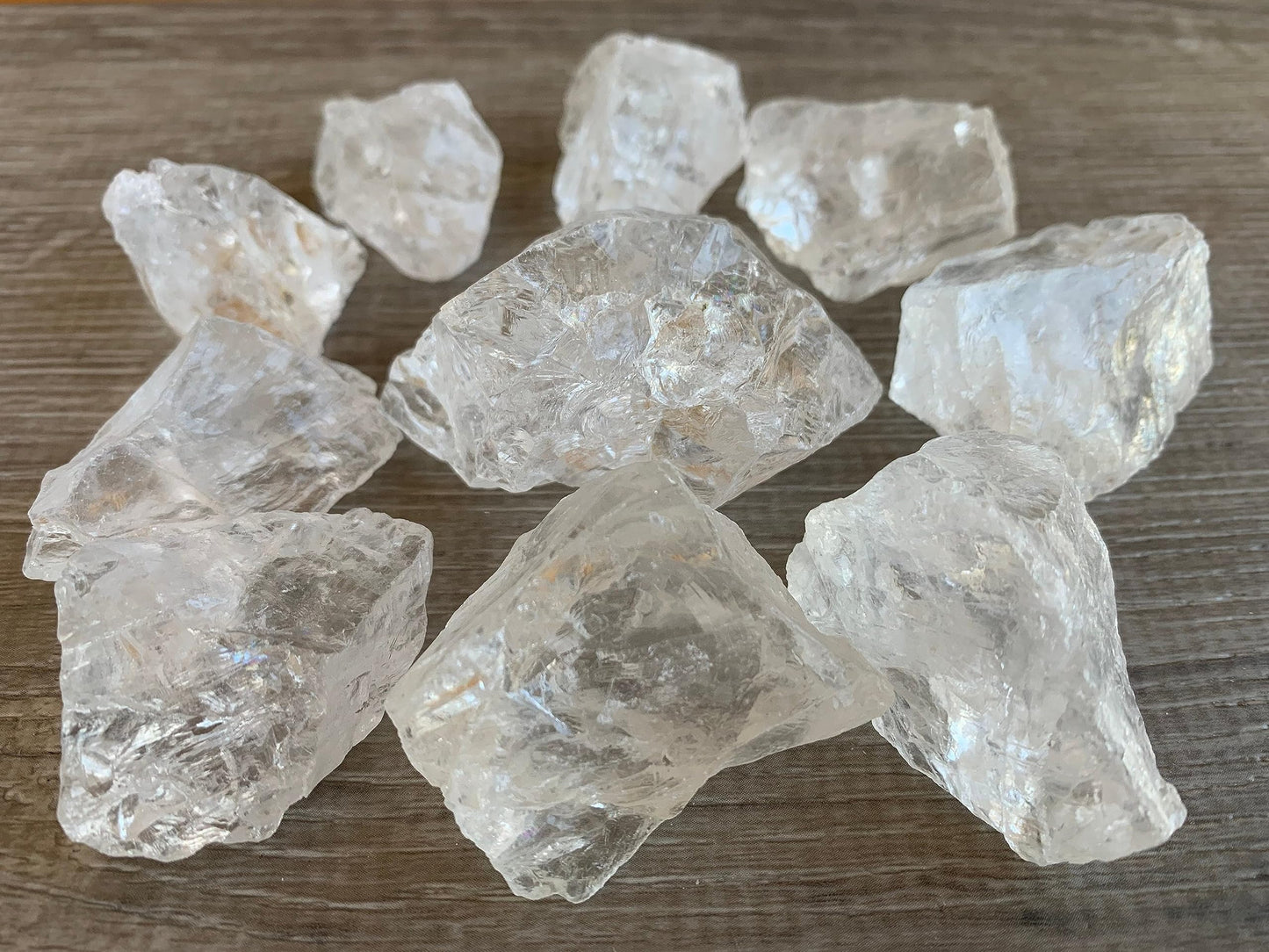 GAF TREASURES Wholesale Raw Clear Quartz Crystals, Natural Clear Quartz Stone, Natural Rough Clear Quartz Crystals, Clear Quartz Rough, Clear Quartz Healing Crystals (Clear Quartz, 0.25 Pound)