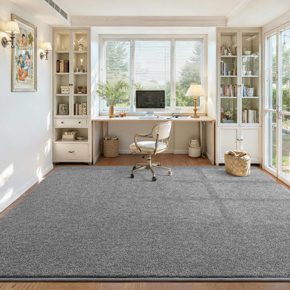 DweIke Rugs for Bedroom Living Room, 4x6 ft Grey Area Rug, Washable Memory Foam Indoor Carpet, Modern Non-Slip Ultra Soft Carpets for Kids Boys Girls Adults Nursery Dorm Home Decor