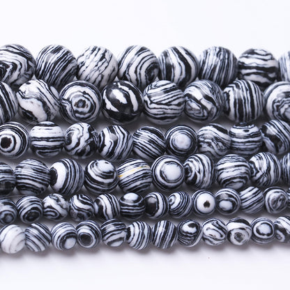 32PCS 12MM Black Malachite Beads Stone Beads Energy Healing Beads for DIY Jewelry Bracelet Necklace Making for Jewelry Making15Inch…