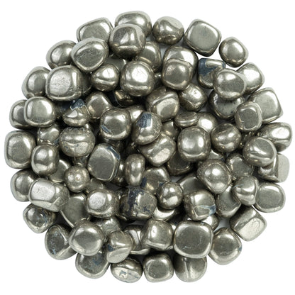 Crocon 1LB Golden Pyrite Tumbled Stones and Crystals Bulk Natural Crystal Kit for Reiki Healing Crystal Polished, Tumble Stones, Chakra Balancing, Good Luck, Reiki Gift, Home Decor Size : 20-25 mm
