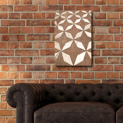 Epic Art 'Mosaic III' by Nathan Larson, Acrylic Glass Wall Art, 16"x24"