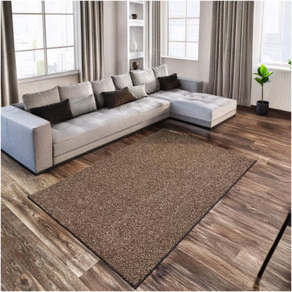 KOECKRITZ Custom Cut-to-Fit Area Rugs Neutral Carpet - Soft Plush Indoor Rugs - Perfect for Living Room, Bedroom, Entryway - Great for Homes, Apartments, Dorms, Kids Room - Sample Rug 6"x 6" Brown