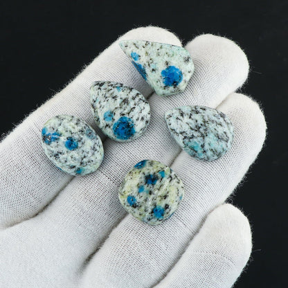 CRYSTALIS Wholesale 5pcs Natural K2 Jasper Loose Gemstone Bulk Cabochons Jewelry Making Supply, Chakra & Healing Polished Stones, Wire Wrapping, DIY, Gem Collection