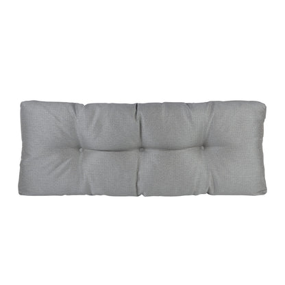 Klear Vu The Gripper Non-Slip Tufted Bench Cushion for Indoor Furniture, Assembled in USA, Entryway Storage, Bay Window, Corner Nook or Piano Seat, 35 Inches, Solid Gray