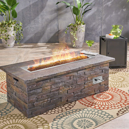 Stanbroil 30 x 10 Inch Drop-in Fire Pit with Burner and All Accessories Required for DIY Fire Pit Projects, Natural Gas Version, 125,000 BTU Max