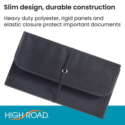 High Road Car Glove Box Organizer - Maintenance Folder for Car Documents - Card Pockets for Insurance and Registration with Receipt Log and Divider Tab Inserts