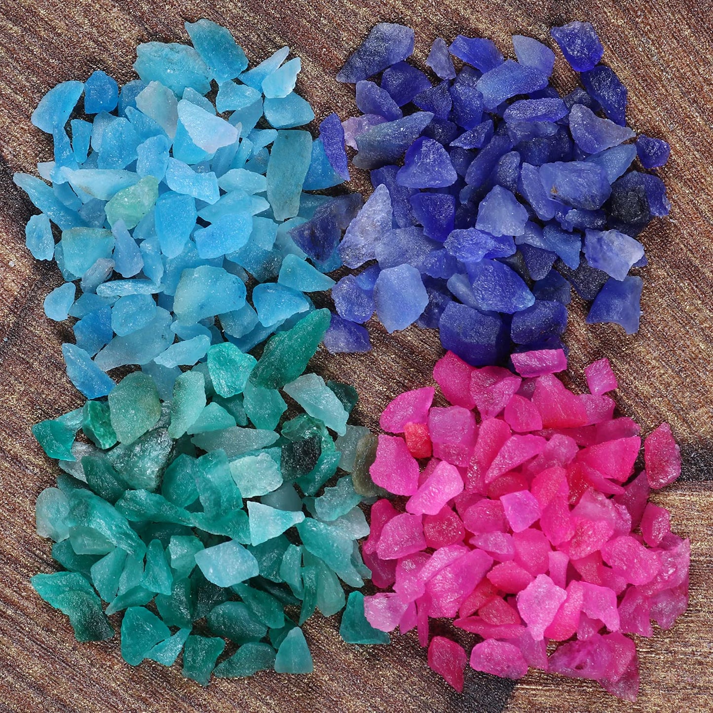 200.00 Ct. Natural Ruby,Emerald,Sapphire Small Rough Chips Crushed Stone Healing Reiki Crystal Jewelry Making Home Decoration