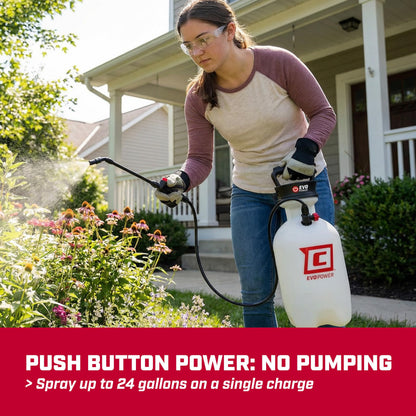 Chapin 28324 Battery Powered Sprayer, No More Pumping, Pressured Autosprayer, 2 Gallon, Lawn, Garden, Anti-Clog Filter, Adjustable Spray Nozzle, Spraying Plants, Watering, Weeds, Fertilizer and Pests