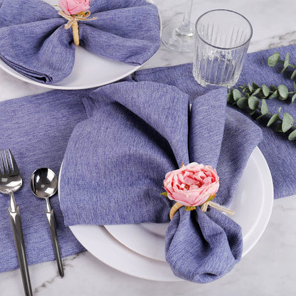FEKIDO Flower Napkin Rings Set of 8,Pink Peony Flower Handmade Napkin Holder Rings Table Decorations for Wedding,Fall,Daily Party,Picnics,Banquet,Luncheons,Birthday,Christmas,Valentine's,Thanksgiving