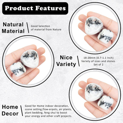 "300+ Carats, 2 Pcs Rainbow Moonstone Polished Stones and Crystals, Tumbled Stones 20-25mm Real Healing Stones for Beginners Used as Crystal Meditation Reiki Thumb Stones Gift for Rock Collection"