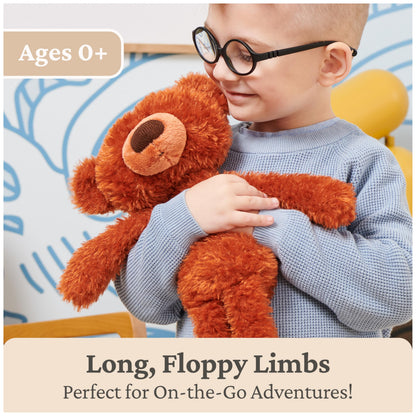 GUND Toothpick Pumpkin Pie, Teddy Bear Stuffed Animal for Ages 0 and Up, Pumpkin Orange, 15”