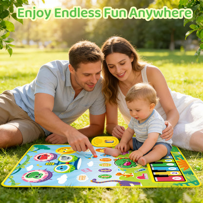 Baby Toys for 0-6 months, Dinosaur Musical Mat Montessori Sensor Toys 1 Year Old, Sensory Early Educational Musical Learning Toys, Christmas Birthday Easter Gifts for 2 3 4 Year Old Toddler Boys Girls