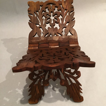 Prayer Book Holder Stand Unique Holidays Gift Rihal Rehal Rail Wooden Carved Gift 15.5"x7"