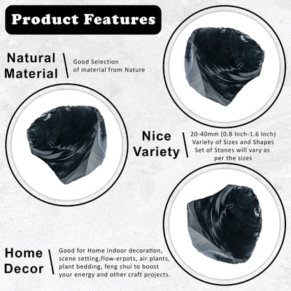 Black Obsidian Raw Stones for Tumbling, Rough Gemstones and Crystals, Jewelry Making, Polishing, Cabbing, Lapidary, Fountain Rocks, Decoration, Wire Wrapping, Gem Mining, Reiki Healing 1 lb