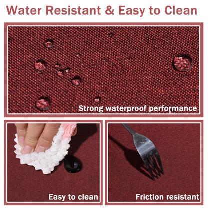 HX&OD Rectangular Tablecloth Cationic Fabric Waterproof Stain Resistant Wrinkle-Resistant for Home/Decoration/Party/Buffet/Wedding/Dining Room/Camping