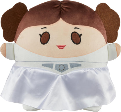 Mattel Star Wars Cuutopia Plush Figure, 10-inch Princess Leia Soft Rounded Pillow Doll, Collectible Toy Inspired by the Fan-Favorite Character