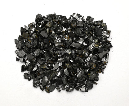 Elite Shungite Stones Chips for Water Purification Tablets, Authentic Karelia Shungite Stones for Shungite Water Bottle (100 Gram)