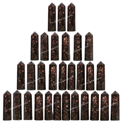 Amazing Gemstone Garnet Crystal Points Bulk Healing Crystals - Pack of 3 Single Terminated Healing Wand Point Bulk Crystals for Crafts, Crystal Grid, DIY Work - Premium Crystals for Beginners Gifts