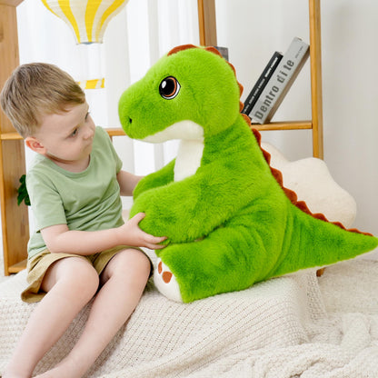 AmyToo Weighted Stuffed Animals, Weighted Dinosaur Stuffed Animal, Soft Dinosaur Plush Toys, Green Dino Plush, Toy Gifts for Kids & Adults, 4.5 lbs, 25 Inch
