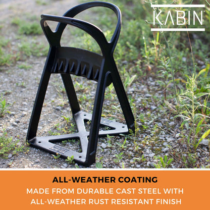 KABIN Kindle Quick Compact Log Splitter - Manual Splitting Tool - Steel Wedge Point Splits Firewood Like A Boss Safely & Easily