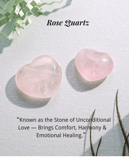 QianCannaor Crystals and Healing Stones Set for Anxiety, Relaxation Spiritual Crystals Gift for Meditation, Manifestation, Zen, Reiki, Fengshui (Mother & Daughter)