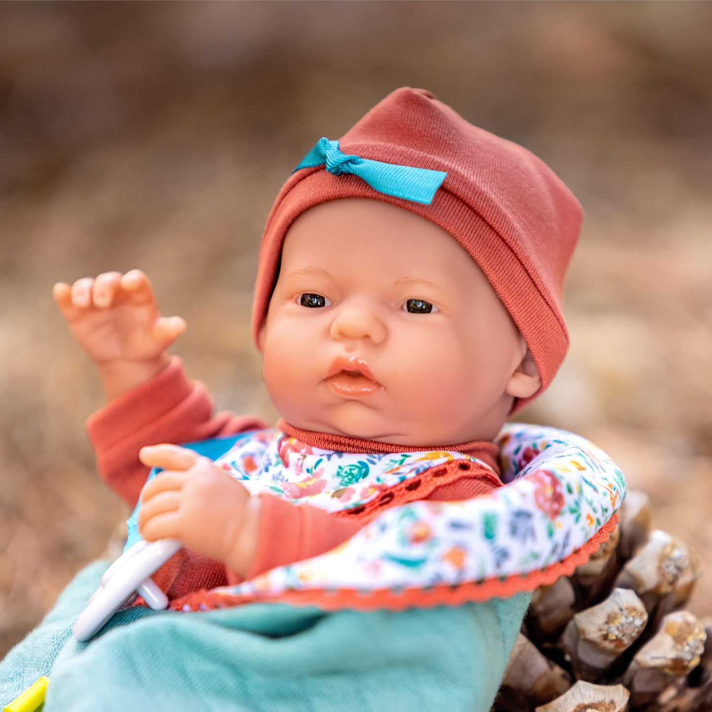 JC Toys - Nature Collection | Original Mini Newborn | Anatomically Correct Real Girl Baby Doll Gift Set | 9.5" All-Vinyl | Designed by Berenguer | Ages 2+
