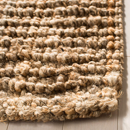 SAFAVIEH Area Rug 2x3 - Natural Fiber Collection - Natural Brown, Handmade Jute, Farmhouse Style, Chunky Textured Thick Pile (NF447A)