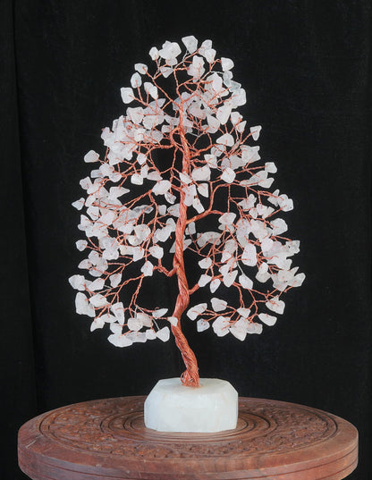 Crocon® Rose Quartz Crystals Tree, Birthday Gifts for Women, Mom, Girlfriend & Sister | Pink Room Decor Healing Crystals | House Warming Gifts Unique Spiritual Present Idea for Woman & Men Decoration