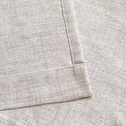 2 Pack Faux Linen Valance for Windows Kitchen Living Room Valances Rod Pocket Farmhouse Country Rustic Bathroom Small Window Treatment (54x15 inch, Natural)